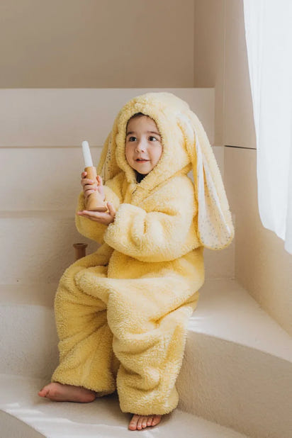 Autumn Winter Baby Bunny Jumpsuit Hooded