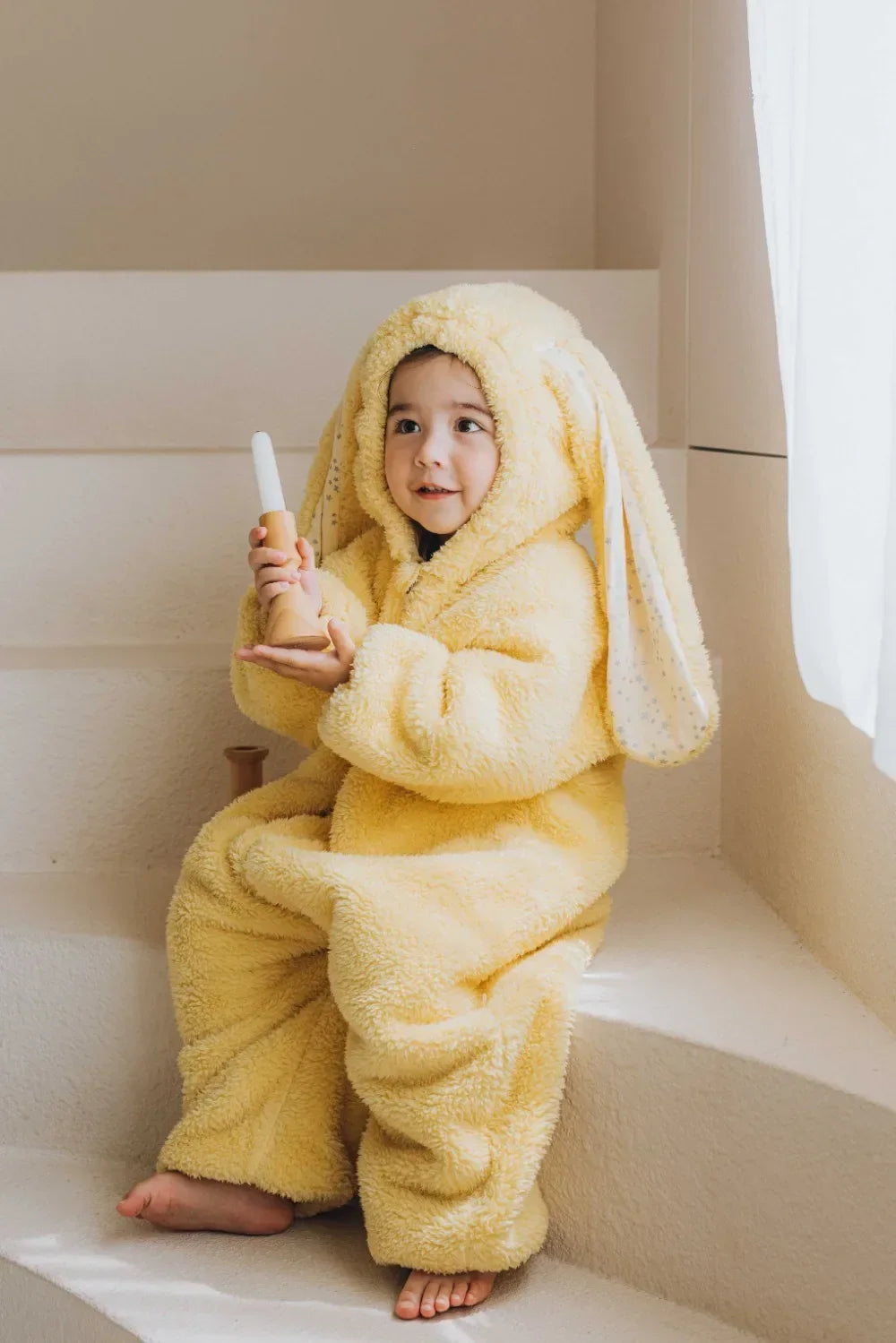 Autumn Winter Baby Bunny Jumpsuit Hooded