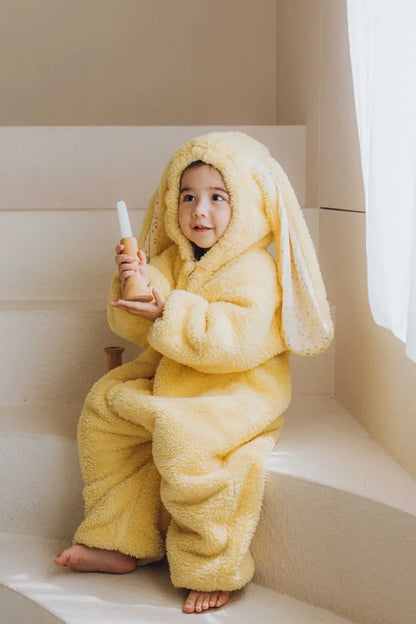 Autumn Winter Baby Bunny Jumpsuit Hooded