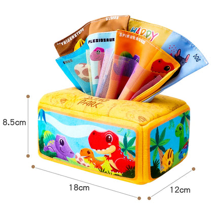 Baby Draw Paper Towel Tearing Tissue Box Baby Puzzle Early Education Montessori Children Cloth Toys