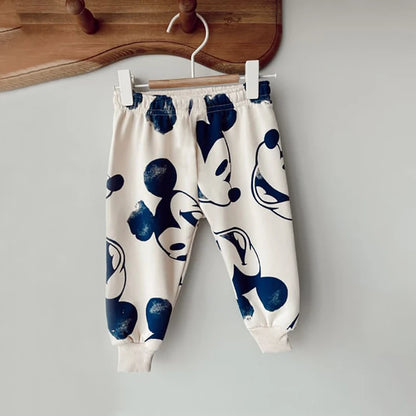 2Pcs Baby Set Mickey Mouse Sweatshirts + Pants Tracksuit