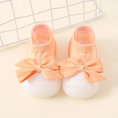 PROSPERBABY Socks Shoes Cute Soft Rubber Sole Floor Sneaker Booties First Time Walker