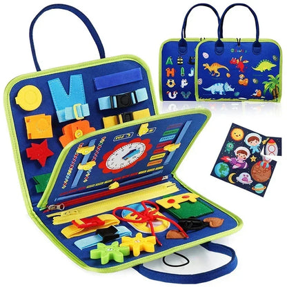 Kids Travel Toy Felt Activity Quiet Books Busy Board Activity Educational Sensory Learning Book