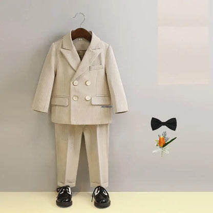 BoysSuit For Wedding BabyKids Photograph Suit ChildrenFormal Ceremony Tuxedo Dress Party Performance Costume