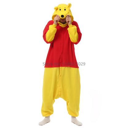 Winnie the Pooh Adult Character Pajama Onesies Cosplay