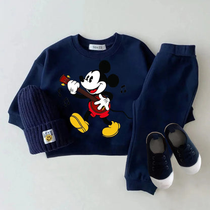 2Pcs Baby Set Mickey Mouse Sweatshirts + Pants Tracksuit