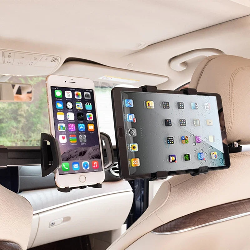 Car Tablet Phone Holder Stand Bracket 2 in 1 Car Truck Back Seat Headrest Phone Mount Holder for iPad Rear Seat Universal