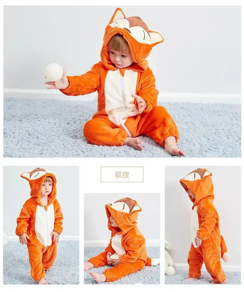 Cute ANIMAL Cosplay Costumes BoysGirls Jumpsuit BabyRompers Clothes Pajamas