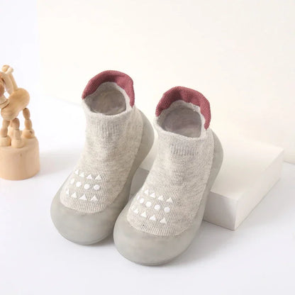 PROSPERBABY Summer New Combed Cotton Anti slip and Breathable Soft Sole Shoes Walking Shoes Mesh Faced Floor Socks