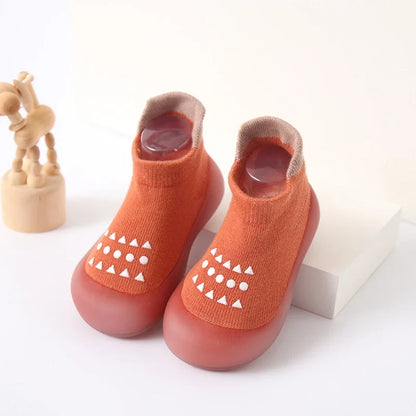 PROSPERBABY Socks Shoes Cute Soft Rubber Sole Floor Sneaker Booties First Time Walker