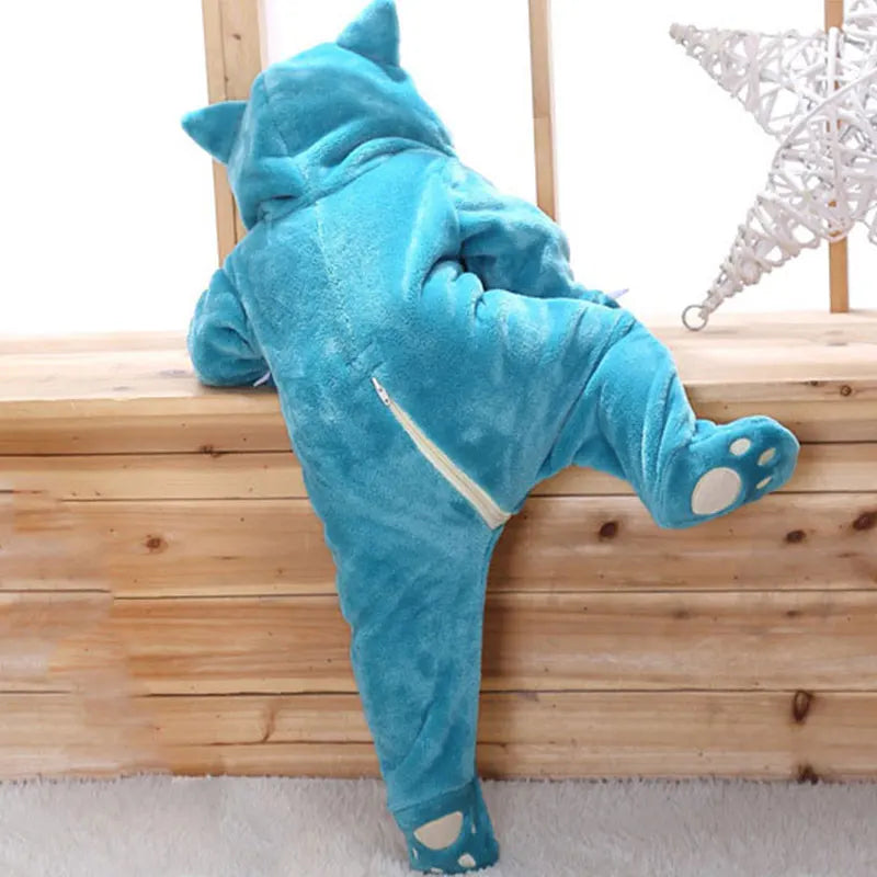 Baby Romper Anime POKE Cosplay Blue Cute Pajama Onesie Halloween Animal Clothes