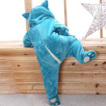 Baby Romper Anime POKE Cosplay Blue Cute Pajama Onesie Halloween Animal Clothes