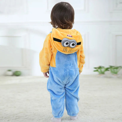 Minion Newborn Clothes Rompers Toddler Pajamas