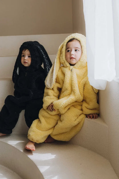 Autumn Winter Baby Bunny Jumpsuit Hooded