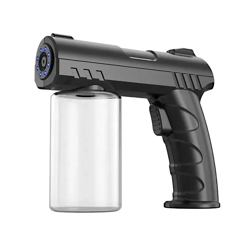 Barber Sprayer Bottle 280ML Steam Spray Sprayer Bottle Handheld USB Nano Blue Light Electric Household Spray Disinfection Gun