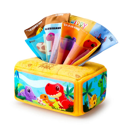 Baby Draw Paper Towel Tearing Tissue Box Baby Puzzle Early Education Montessori Children Cloth Toys