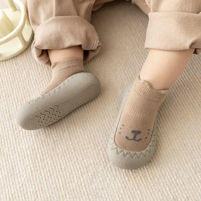 PROSPERBABY Socks Shoes Cute Soft Rubber Sole Floor Sneaker Booties First Time Walker