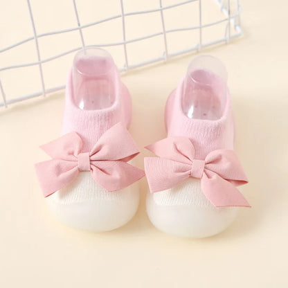 PROSPERBABY Socks Shoes Cute Soft Rubber Sole Floor Sneaker Booties First Time Walker