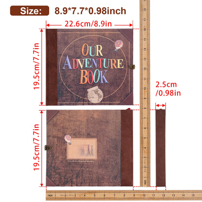 Our Adventure Book 146 Page Diy Handmade Photo Album Scrapbook Retro Kraft Album Anniversary Wedding Memory Valentine's Day Gift