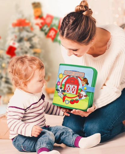 Toddlers Toy Busy Book 3D Baby Story Cloth Activities Felt Quite Book Board Preschool Learning Education Travel Toys
