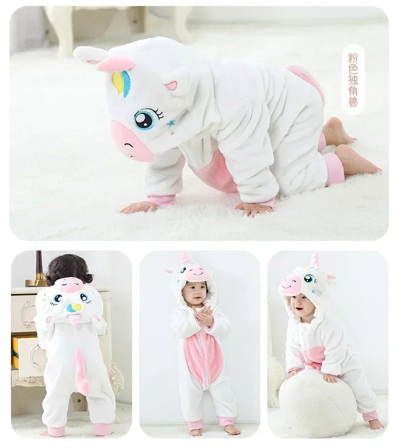 Cute ANIMAL Cosplay Costumes BoysGirls Jumpsuit BabyRompers Clothes Pajamas