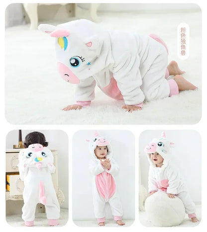Cute ANIMAL Cosplay Costumes BoysGirls Jumpsuit BabyRompers Clothes Pajamas