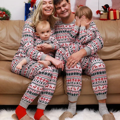Christmas 2025 Family Matching Outfits 2 Pieces Pajamas Set Sleepwear