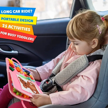 Kids Travel Toy Felt Activity Quiet Books Busy Board Activity Educational Sensory Learning Book