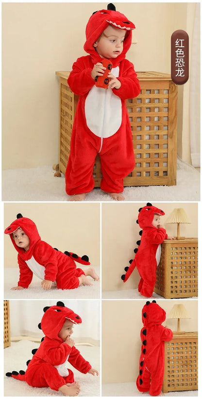 Cute ANIMAL Cosplay Costumes BoysGirls Jumpsuit BabyRompers Clothes Pajamas