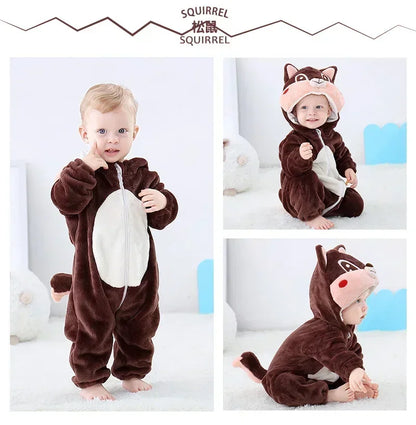 Cute ANIMAL Cosplay Costumes BoysGirls Jumpsuit BabyRompers Clothes Pajamas
