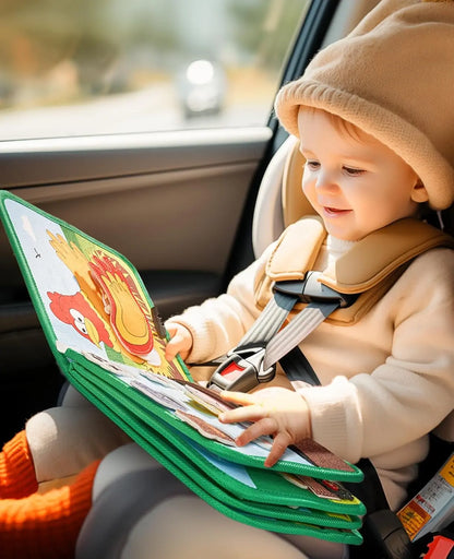 Toddlers Toy Busy Book 3D Baby Story Cloth Activities Felt Quite Book Board Preschool Learning Education Travel Toys