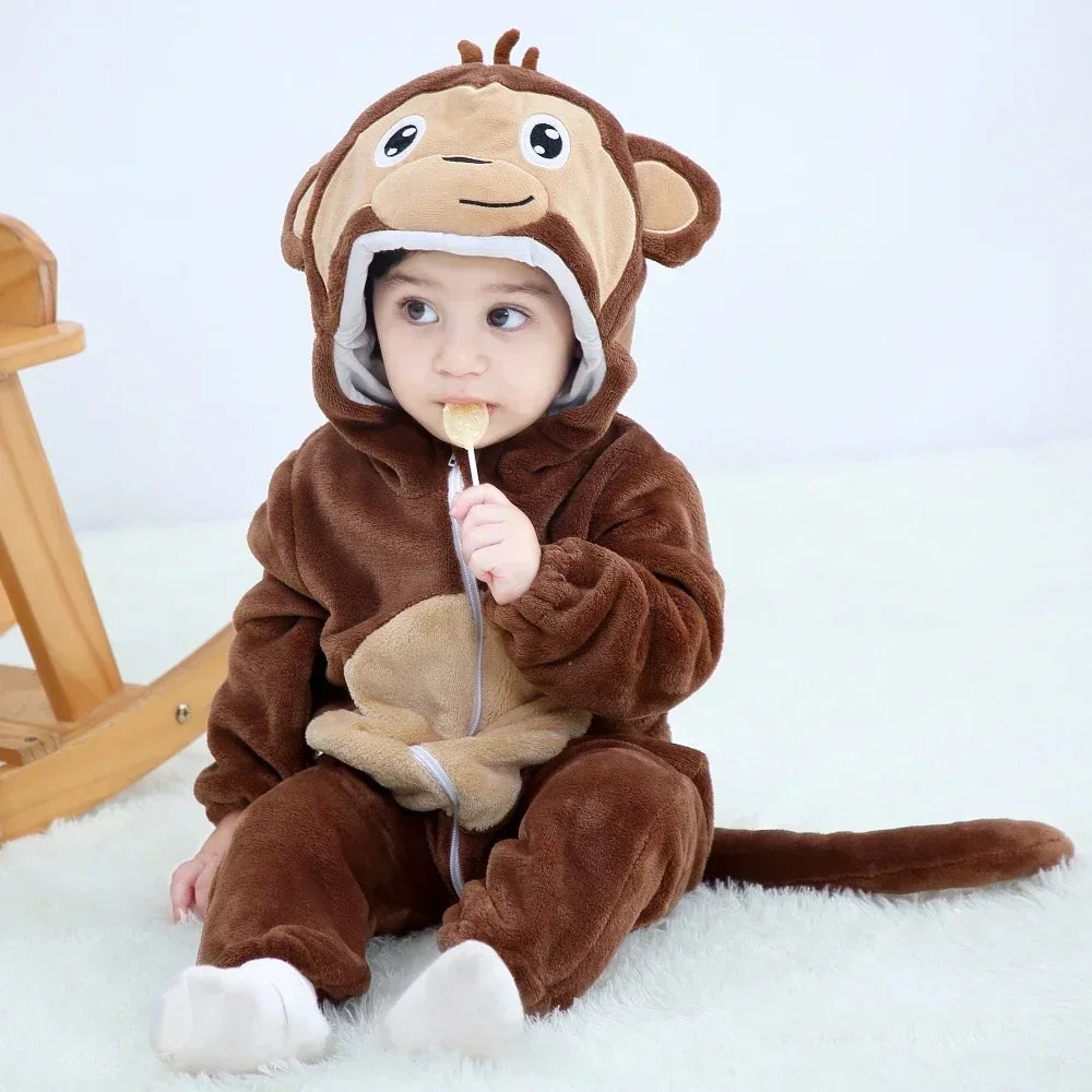 Cute ANIMAL Cosplay Costumes BoysGirls Jumpsuit BabyRompers Clothes Pajamas