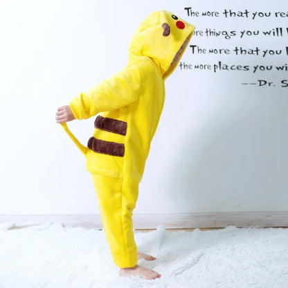 Pokemon Pikachu Kids Soft Onesie Pajamas