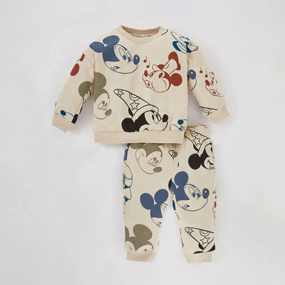 2Pcs Baby Set Mickey Mouse Sweatshirts + Pants Tracksuit