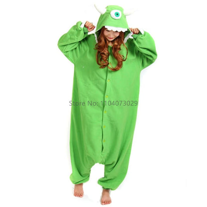 Monster's Inc Pajamas Halloween Onesie Adult Cosplay