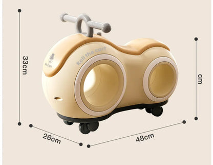Kids Peanut Sliding Bike New No Pedal Balance Bicycle For 1-3 Year Old Baby Toddler Glider Bike Children Sliding Riding Toys
