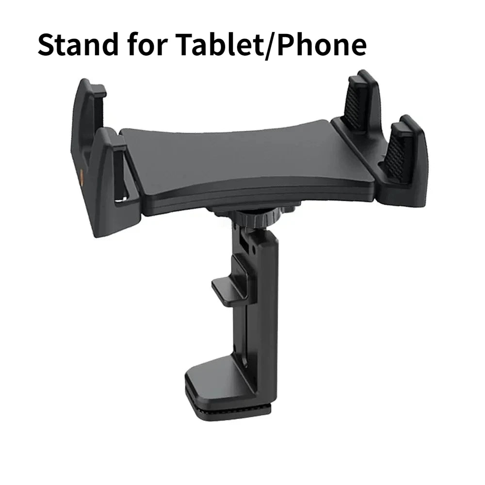 Portable Foldable Airplane Phone Holder Tablet Mount for Car Travel Desk Edge 360° Degree Rotation Adjustable HandsFree Stand