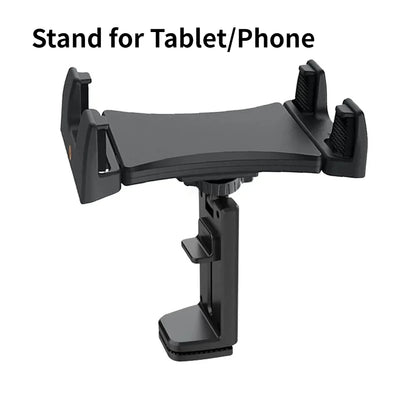 Portable Foldable Airplane Phone Holder Tablet Mount for Car Travel Desk Edge 360° Degree Rotation Adjustable HandsFree Stand