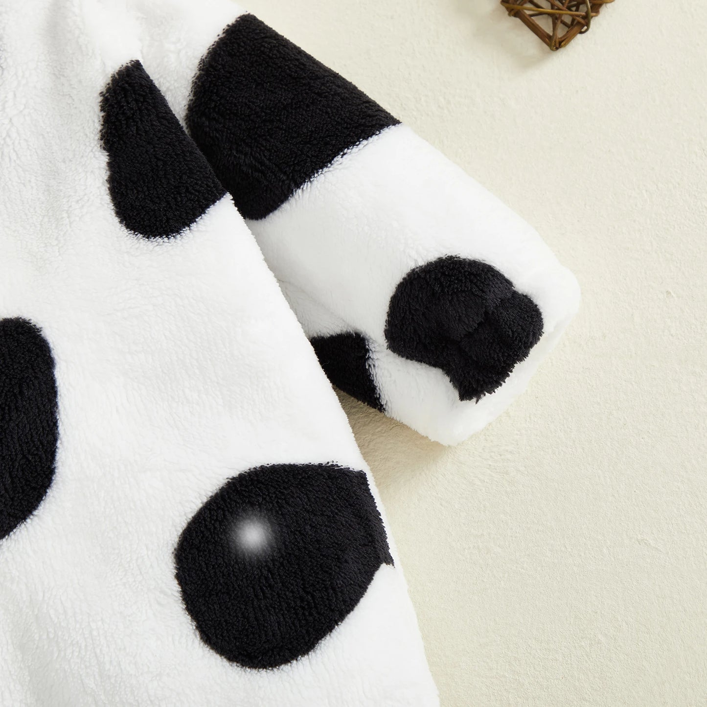 Cow Costume Romper Long Sleeve Hooded Fall Bodysuit Cosplay Costume Halloween Clothes for GirlsBoys