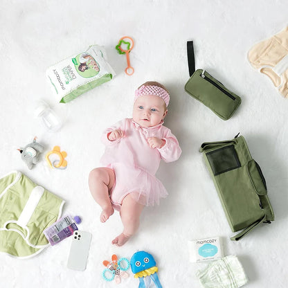 Stroller Storage Large Capacity Travel Hanging Bag Mommy Bag Phone Bottle Holder Diaper Bags BabyStroller Accessories