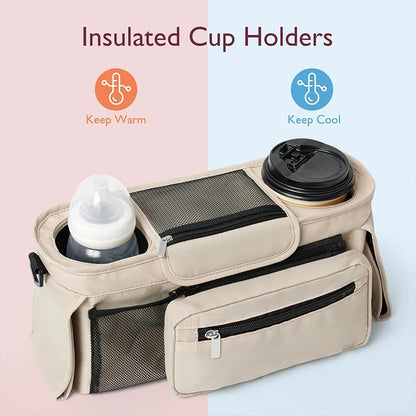 Stroller Storage Large Capacity Travel Hanging Bag Mommy Bag Phone Bottle Holder Diaper Bags BabyStroller Accessories