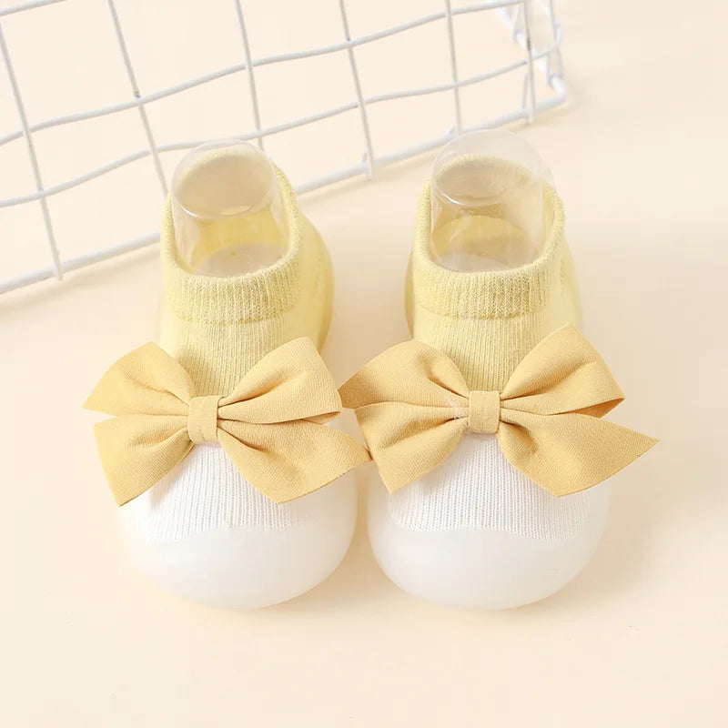 PROSPERBABY Socks Shoes Cute Soft Rubber Sole Floor Sneaker Booties First Time Walker