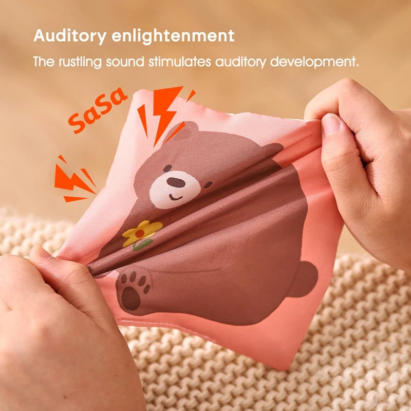 Toys Magic Cotton Animal Tissue Box Kids Finger Exercise Cloth Busy Box Toys Baby Educational Activity Sensory