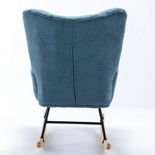 Soft Teddy Fabric Rocking Chair For Nursery