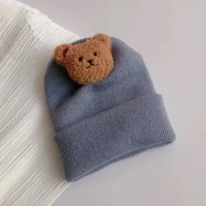 Knitted Bear Bonnet
